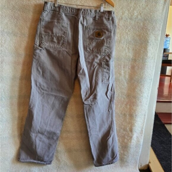 Carhartt Men's Gray Denim Cargo Jeans 34" - Picture 3 of 4